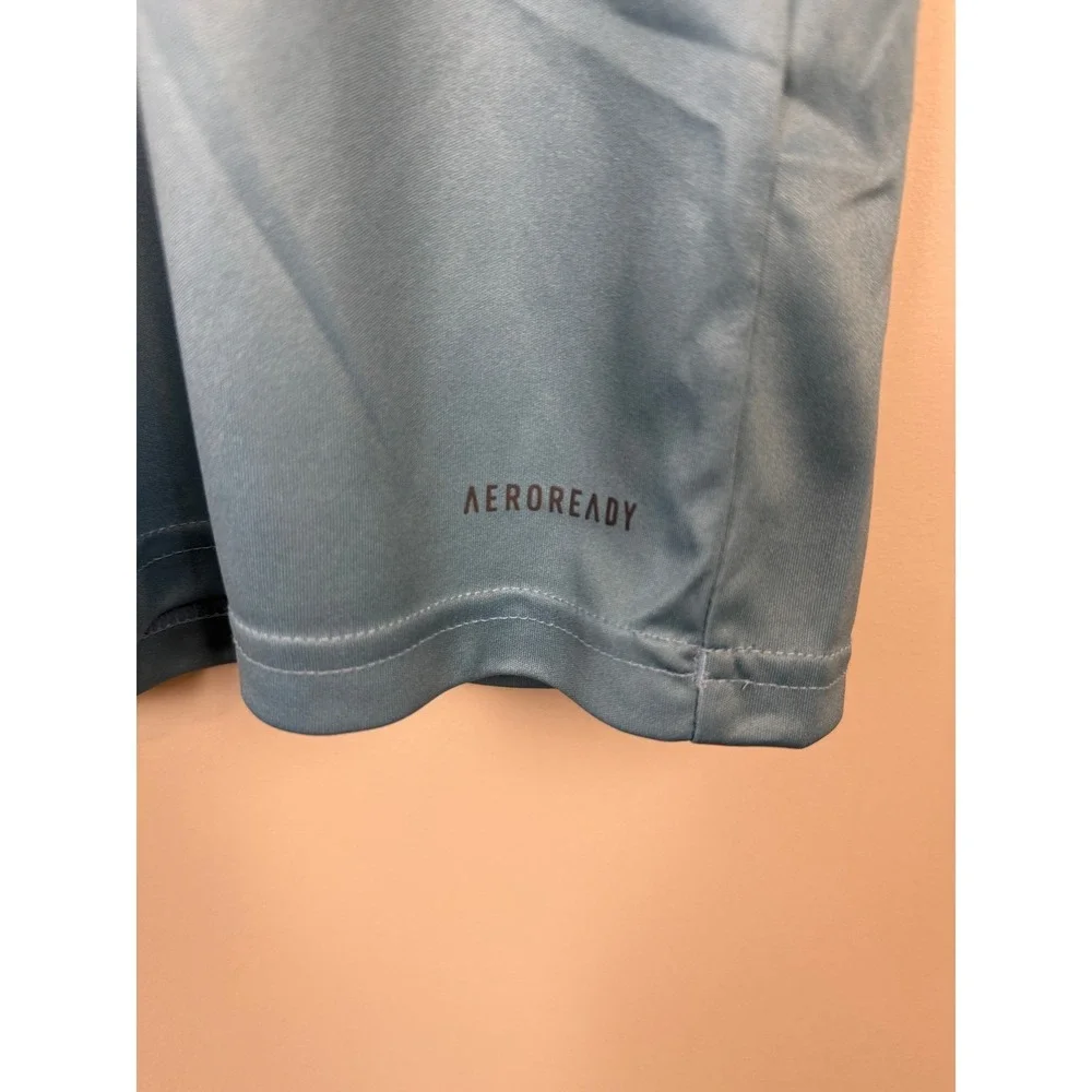 Adidas Aeroready Training Shirt Men's Size Medium Blue Slim Fit Soccer Tee